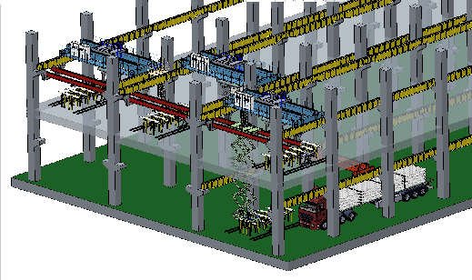库房智能提升穿梭天车解决方案