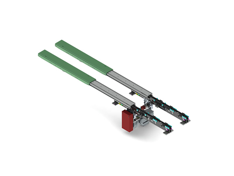 食品行业仓储：单电机伸缩货叉解决方案