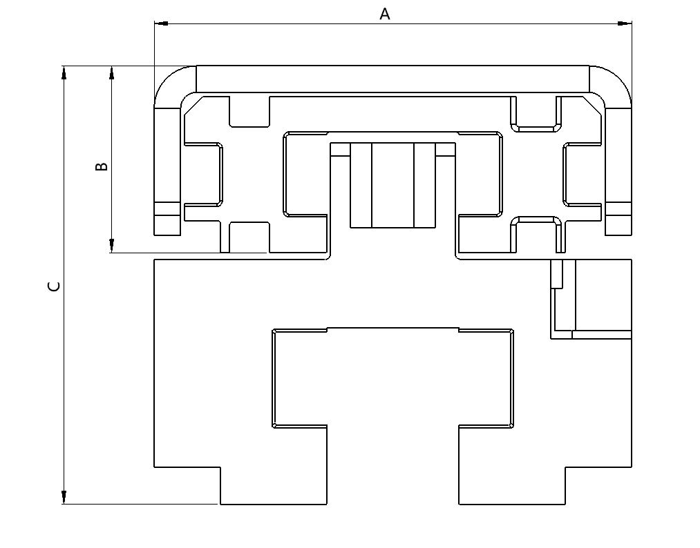双深度单电机伸缩叉行程图