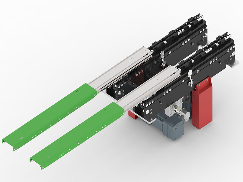 双伸位伸缩货叉